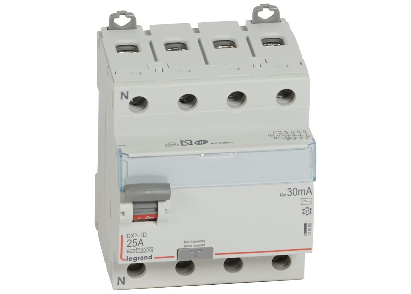 Interrupteur différentiel tetrapolaire 63A HPI 30MA